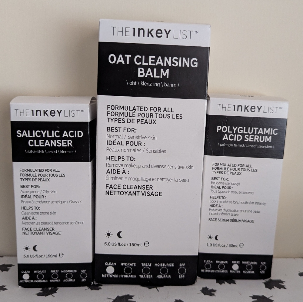 The Inkey List Bundle - Cleansing Balm, Cleanser and Serum